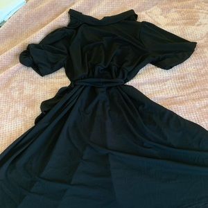 Black Dress with Belt